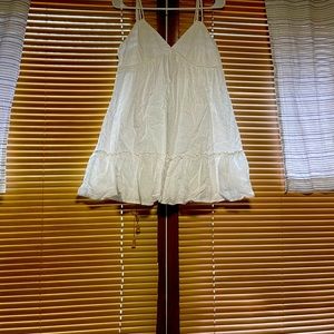 Small white summer BOHO dress.
